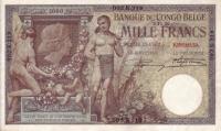 p12b from Belgian Congo: 1000 Francs from 1920